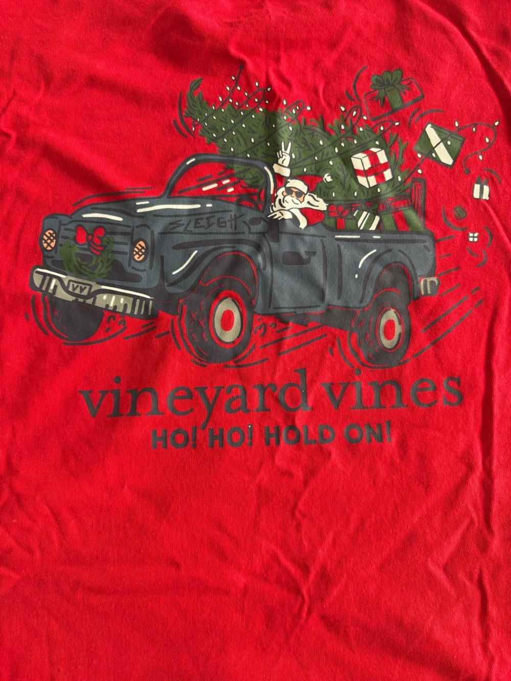 Vineyard Vines Red Holiday Long sleeve Shirt